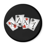 Aces High Refrigerator Magnet