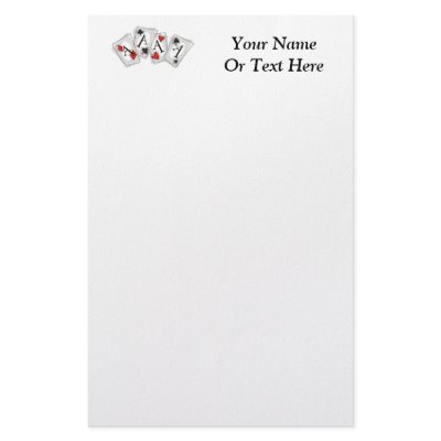Aces High Custom Stationery by bonfire46
