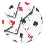 ACES PLAYING CARDS STICKERS