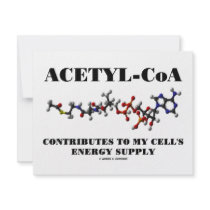 Acetyl-CoA Contributes To My Cell's Energy Supply invitations by wordsunwords Acetyl-CoA Contributes To My Cell's Energy Supply invitations