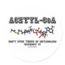 Acetyl-CoA Don't Even Think Of Metabolism Without Round Stickers