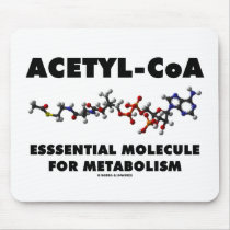 Acetyl-CoA Essential Molecule For Metabolism mousepads by wordsunwords Acetyl-CoA Essential Molecule For Metabolism mousepads