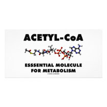 Acetyl-CoA Essential Molecule For Metabolism Photo Card