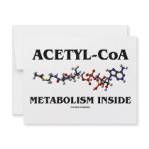 Acetyl-CoA Metabolism Inside (Chemical Molecule) invitations by wordsunwords Acetyl-CoA Metabolism Inside (Chemical Molecule) invitations