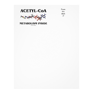 Acetyl-CoA Metabolism Inside (Chemical Molecule) Letterhead