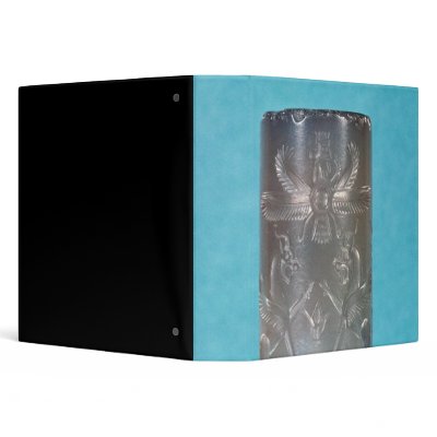 Achaemenid cylinder seal vinyl binder by bridgemanart