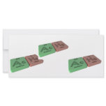 Ache as Ac Actinium  and He Helium Rack Card Template