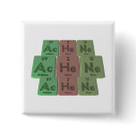 Achene-Ac-He-Ne-Actinium-Helium-Neon Pinback Button