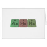 Achene-Ac-He-Ne-Actinium-Helium-Neon Card