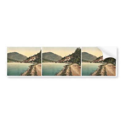 Achensee, Scholastica, Tyrol, Austro-Hungary rare Bumper Stickers by photochrom