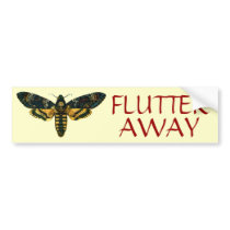 Acherontia atropos bumper stickers by FlutterByButterfly Acherontia atropos bumper stickers