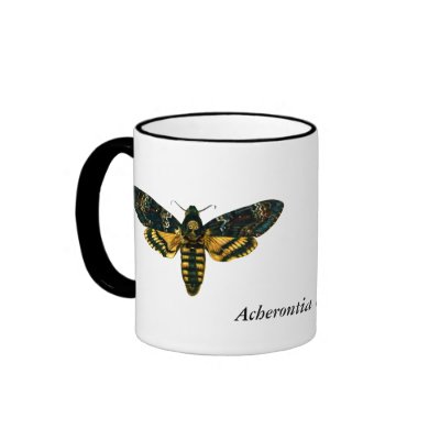 Acherontia atropos mugs by FlutterByButterfly