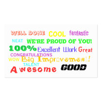 Achievement Award Card business cards