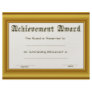 Achievement Award  With Gold Edges Custom Letterhead
