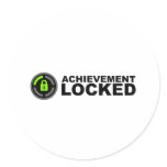 Achievement Locked Round Sticker