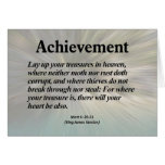 Achievement Matthew 6:20-21