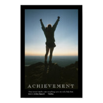 ACHIEVEMENT motivational poster print by jesterbryanc ACHIEVEMENT motivational poster print
