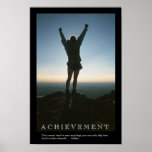 ACHIEVEMENT motivational poster print
