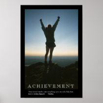 ACHIEVEMENT motivational poster print