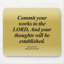 Achievement Proverbs 16:3 Abbrev Mousepads