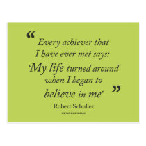 'Achievement Quote' Postcard postcards