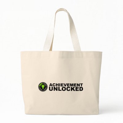Achievement Unlocked Canvas Bag by CasuallyHardcore