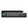 Achievement Unlocked Found Bacon Bumper Stickers
