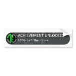 Achievement Unlocked  Left The House Bumper Sticker