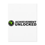 Achievement Unlocked postcards