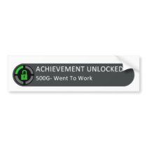 Achievement Unlocked Sticker bumper stickers by Broly1337 Achievement Unlocked Sticker bumper stickers