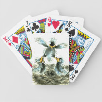 Achieving Lift, Sumi-e Birds Bicycle Card Deck