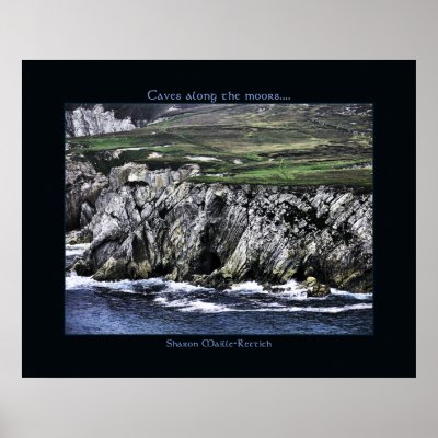Achill Cliffs Poster Print by IrishPirateQueen
