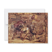 Achilles Defeated Hector.,  By Peter Paul Rubens Invitations