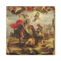 Achilles Defeating Hector, 1630-32 Refrigerator Magnet