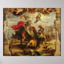 Achilles Defeating Hector, 1630-32 Print
