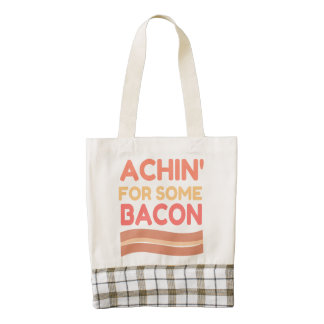Achin para un poco de tocino bolsa tote zazzle HEART