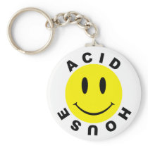 Acid House Smiley Keychain