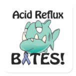 Acid Reflux BITES Square Sticker