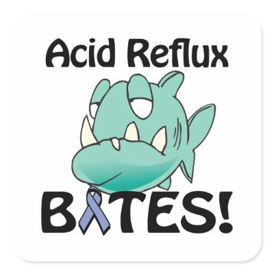 Acid Reflux BITES Square Sticker Zazzle_sticker Acid Reflux BITES Square Sticker Zazzle_sticker
