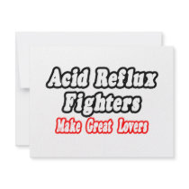 Acid Reflux Fighters Make Great Lovers Custom Invitations