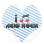 Acid Rock Round Stickers