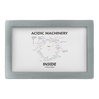 Acidic Machinery Inside (Krebs Citric Acid Cycle) Belt Buckle