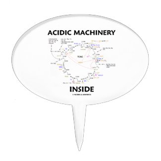 Acidic Machinery Inside (Krebs Citric Acid Cycle) Cake Topper