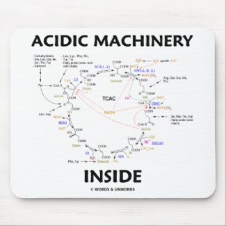 Acidic Machinery Inside (Krebs Citric Acid Cycle) Mouse Pad