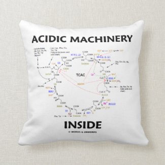 Acidic Machinery Inside (Krebs Citric Acid Cycle) Pillow
