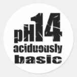 Aciduously Basic Round Sticker