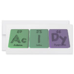 Acidy-Ac-I-Dy-Actinium-Iodine-Dysprosium rack cards