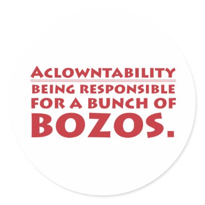 Aclowntability Sticker by eckCetera