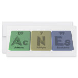 Acnes-Ac-N-Es-Actinium-Nitrogen-Einsteinium Custom Rack Card