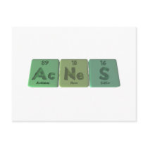 Acnes-Ac-Ne-S-Actinium-Neon-Sulfur Post Cards